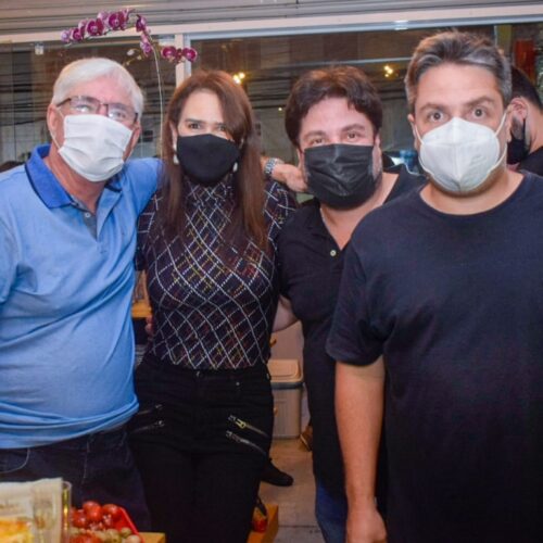 Fernando Cal, Adriana Barreto ,Ricardo e Rafael Cal,